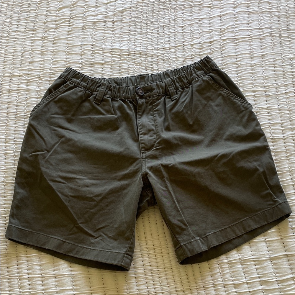 Chubbies Casual Elastic Waist Shorts in Olive Green